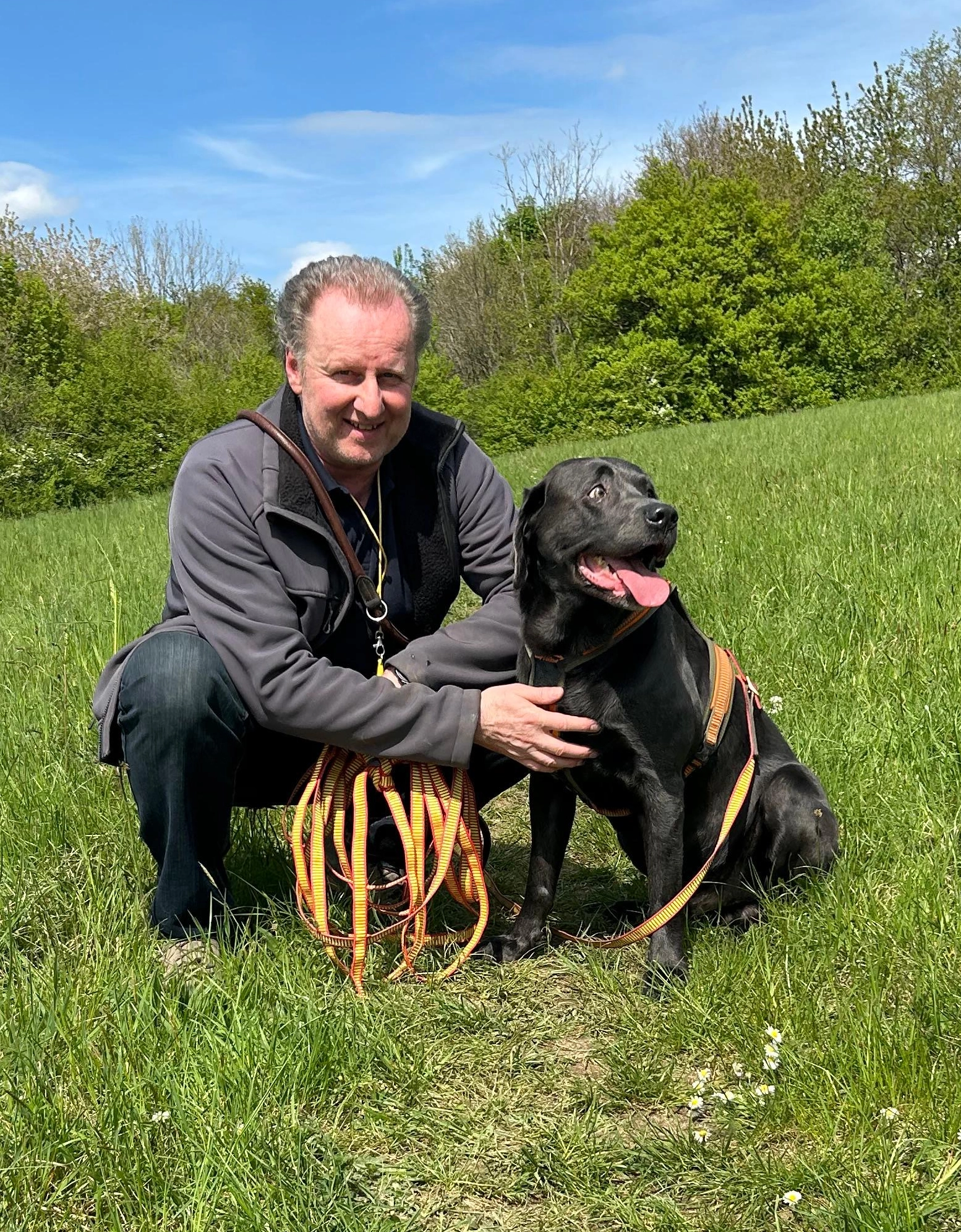 Egbert mit Labradorrüde Anouk